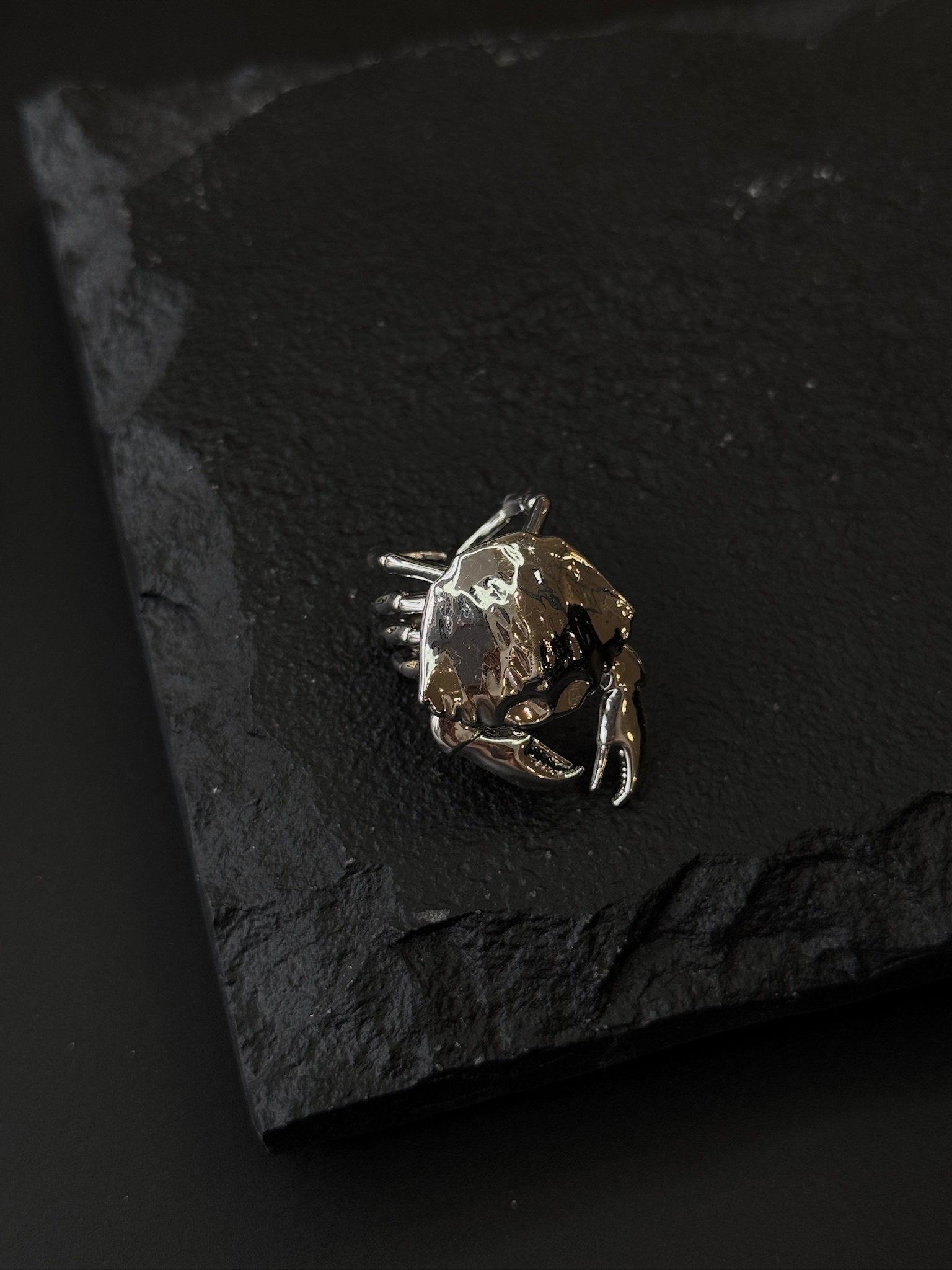 Кольцо из латуни в родиевом покрытии