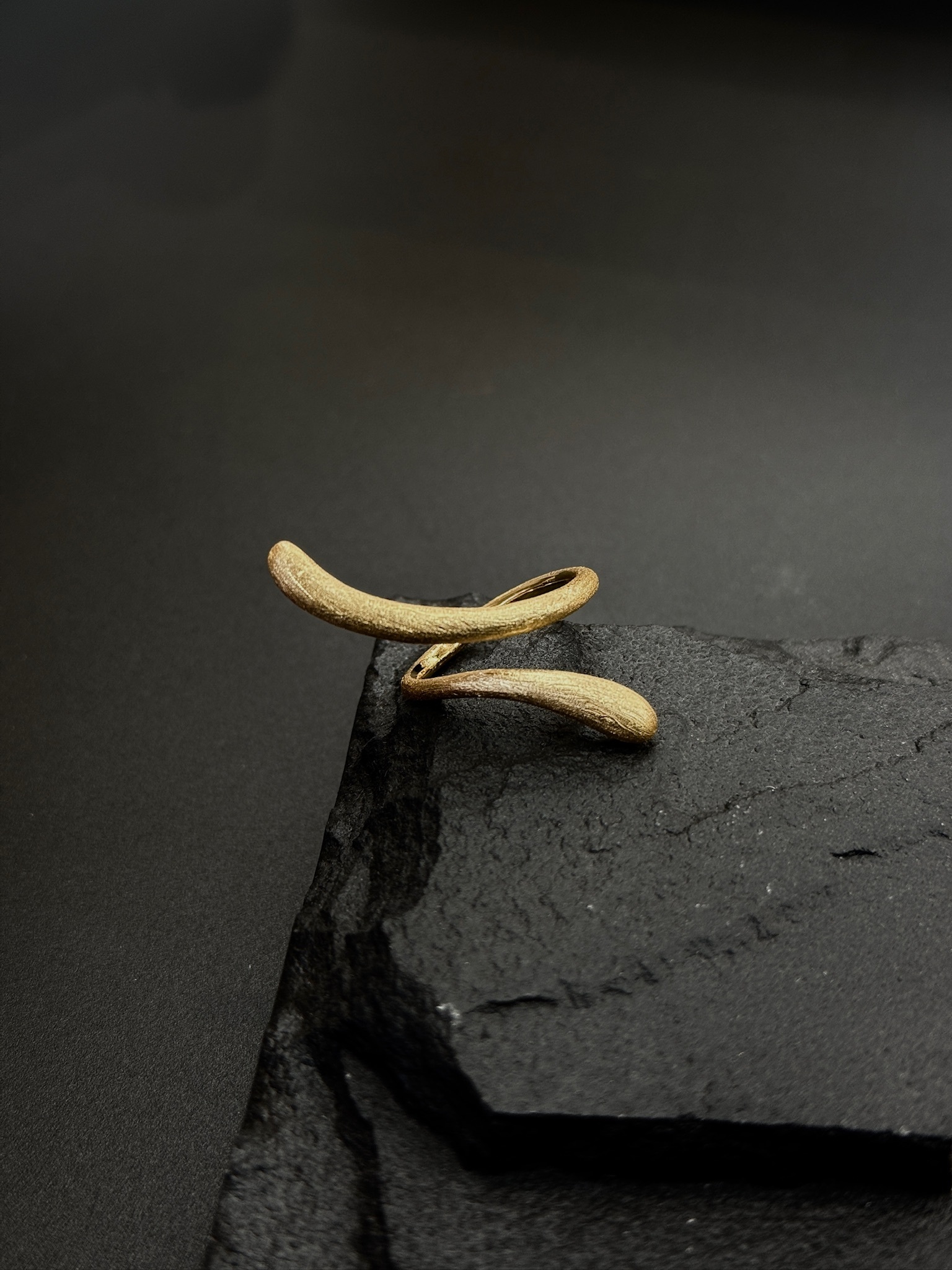 Кольцо из латуни в позолоте