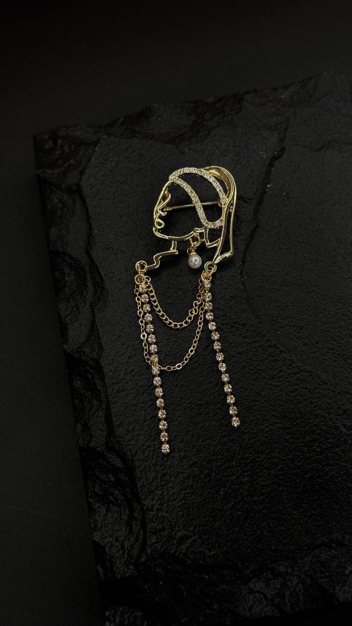 Брошь Девушка с жемчужной сережкой