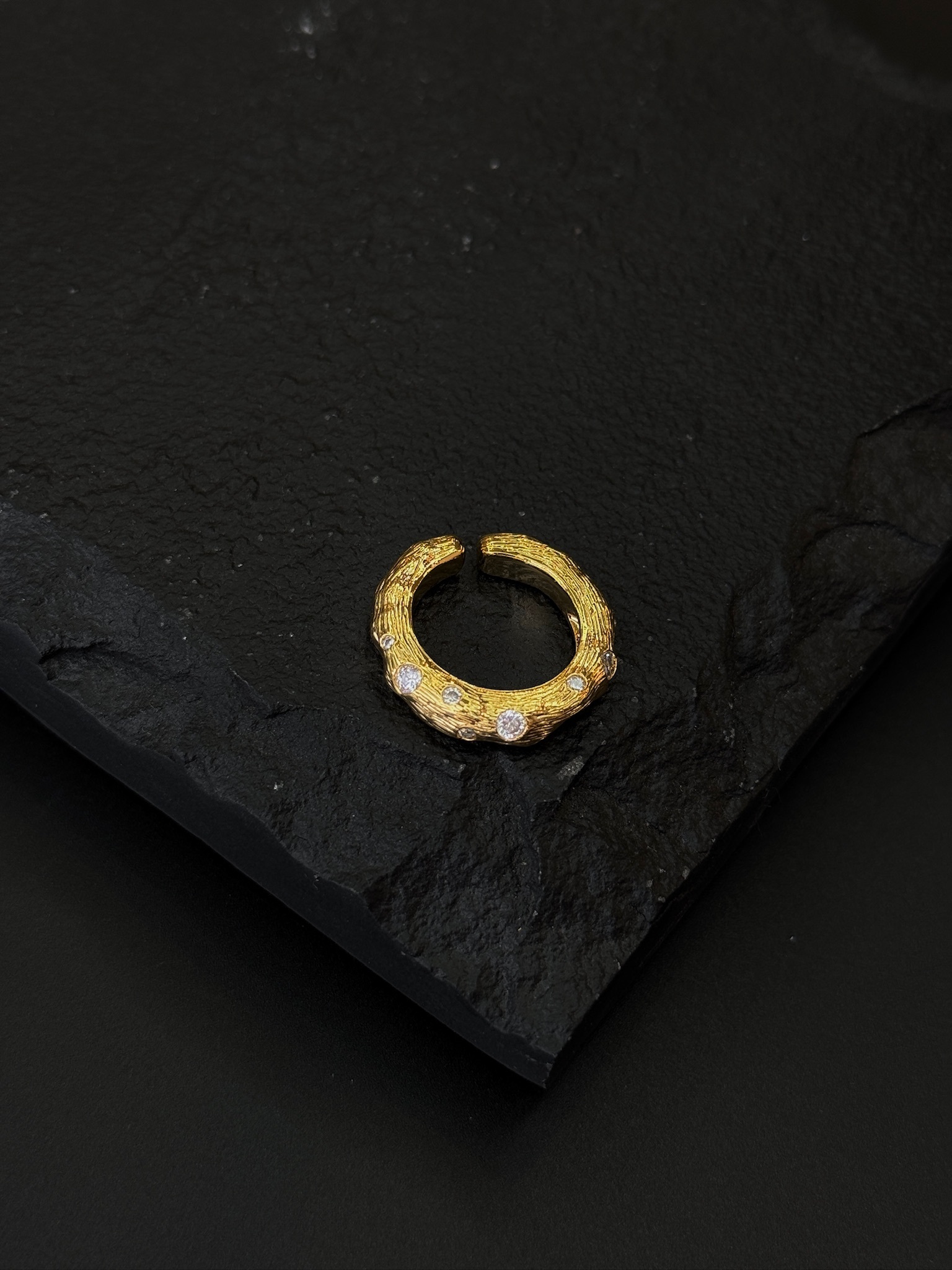 Кольцо из латуни в позолоте