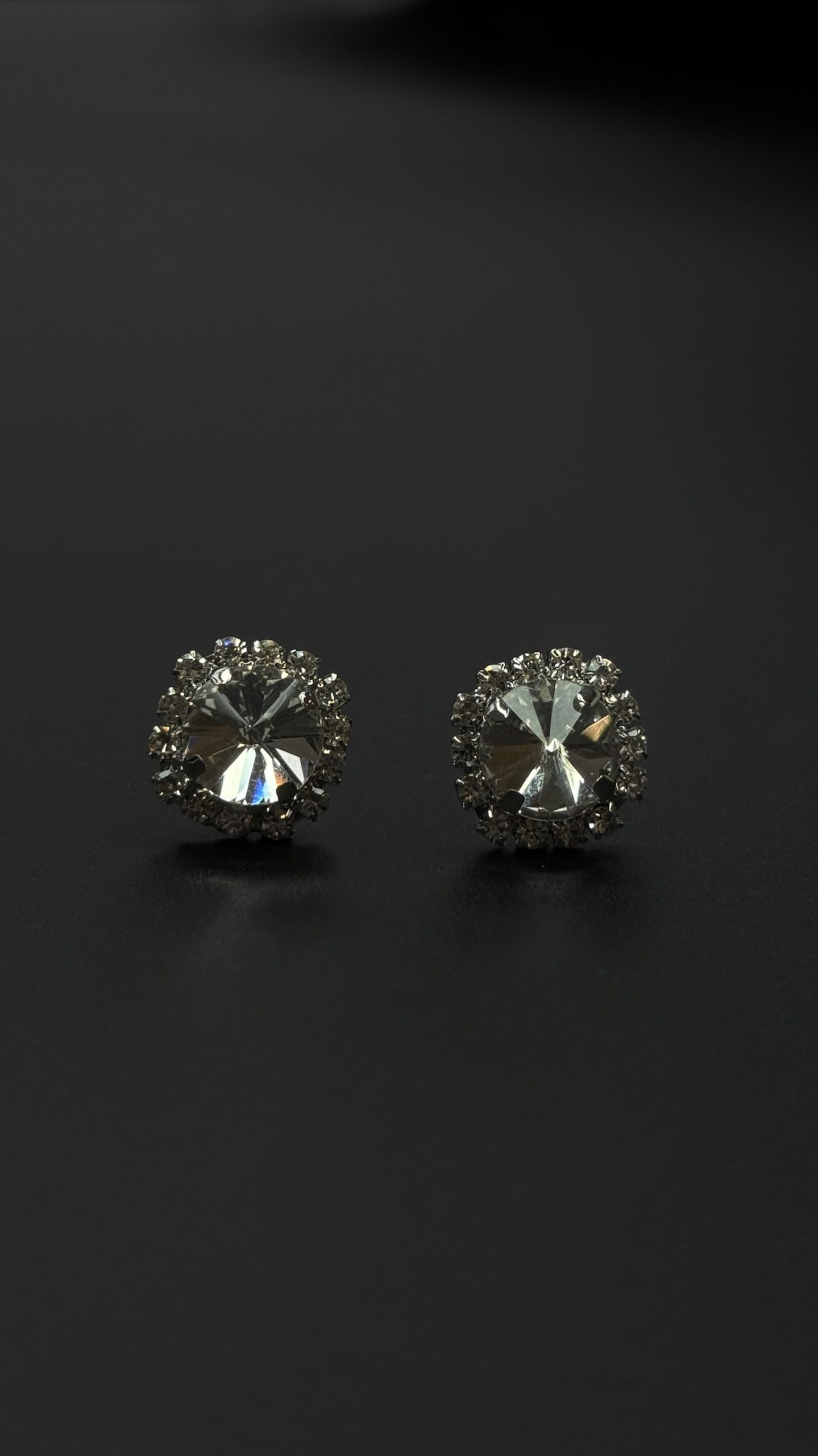 Серьги из латуни в родиевом покрытии