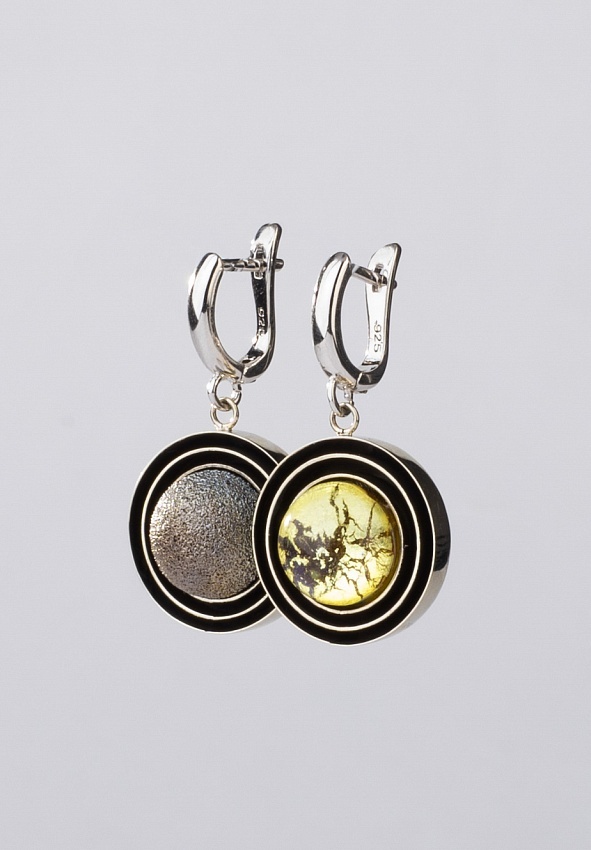 Серьги "Солнце и Луна