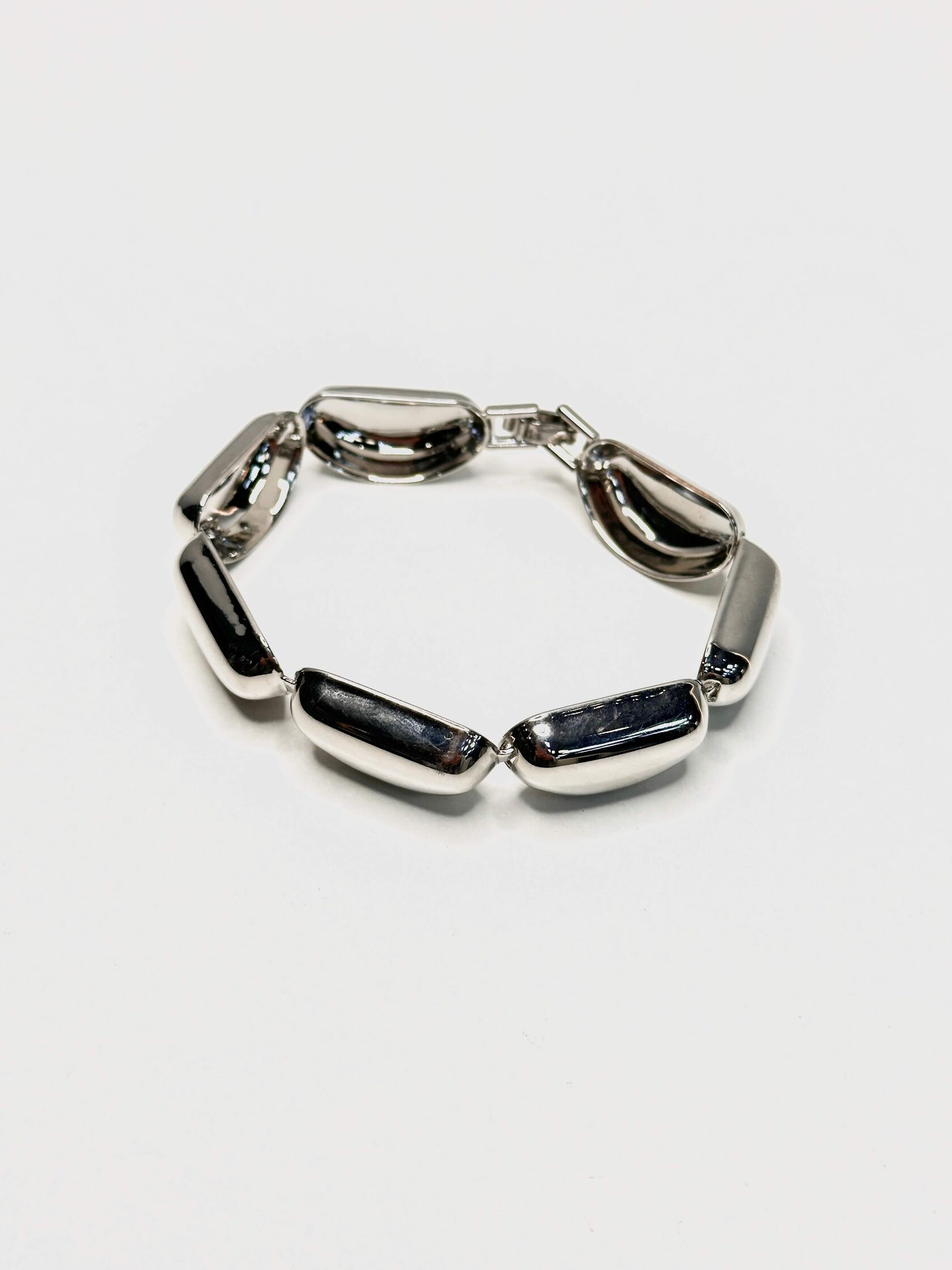 Браслет из латуни с родиевым покрытием