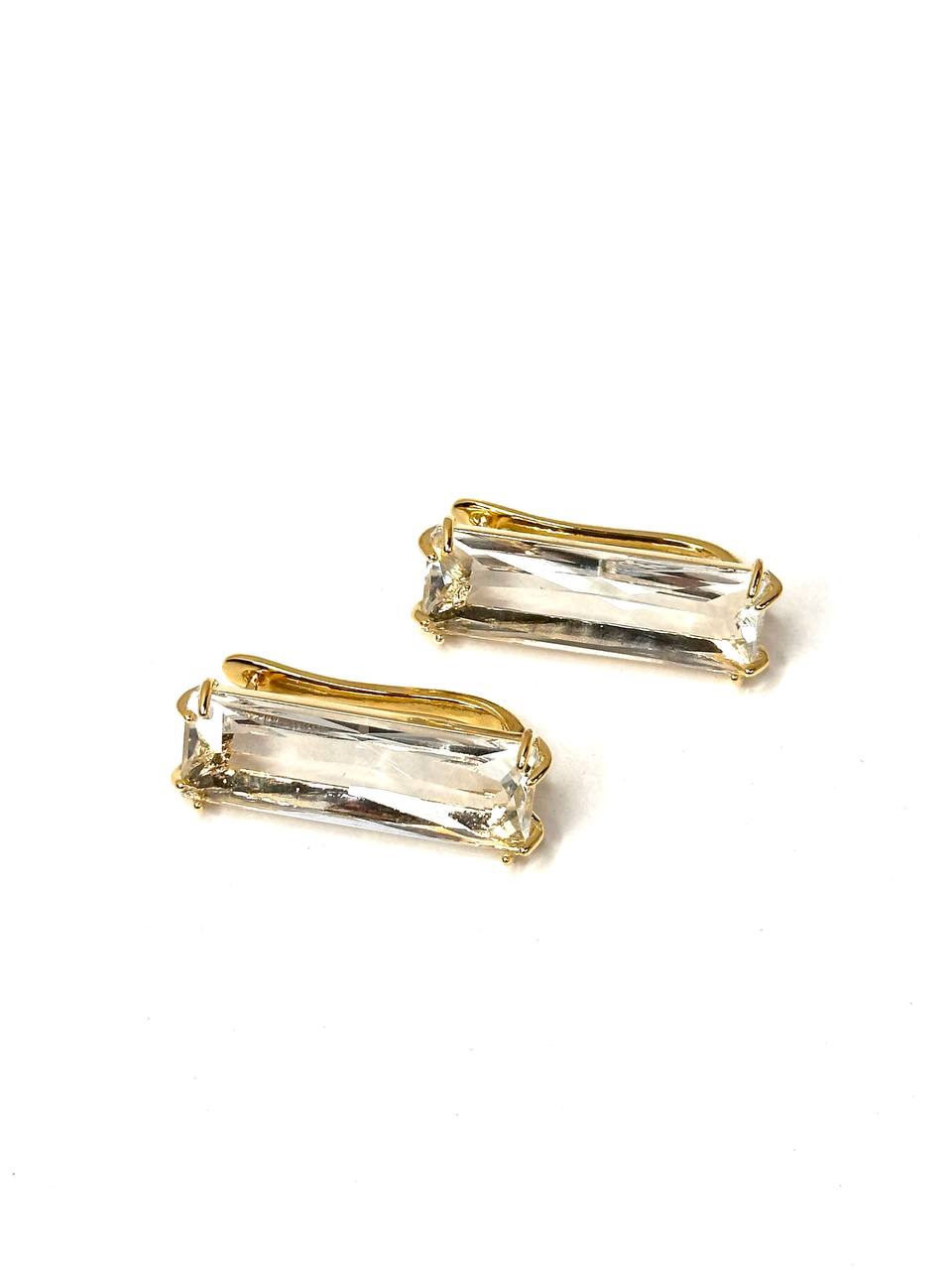 Серьги из латуни в позолоте