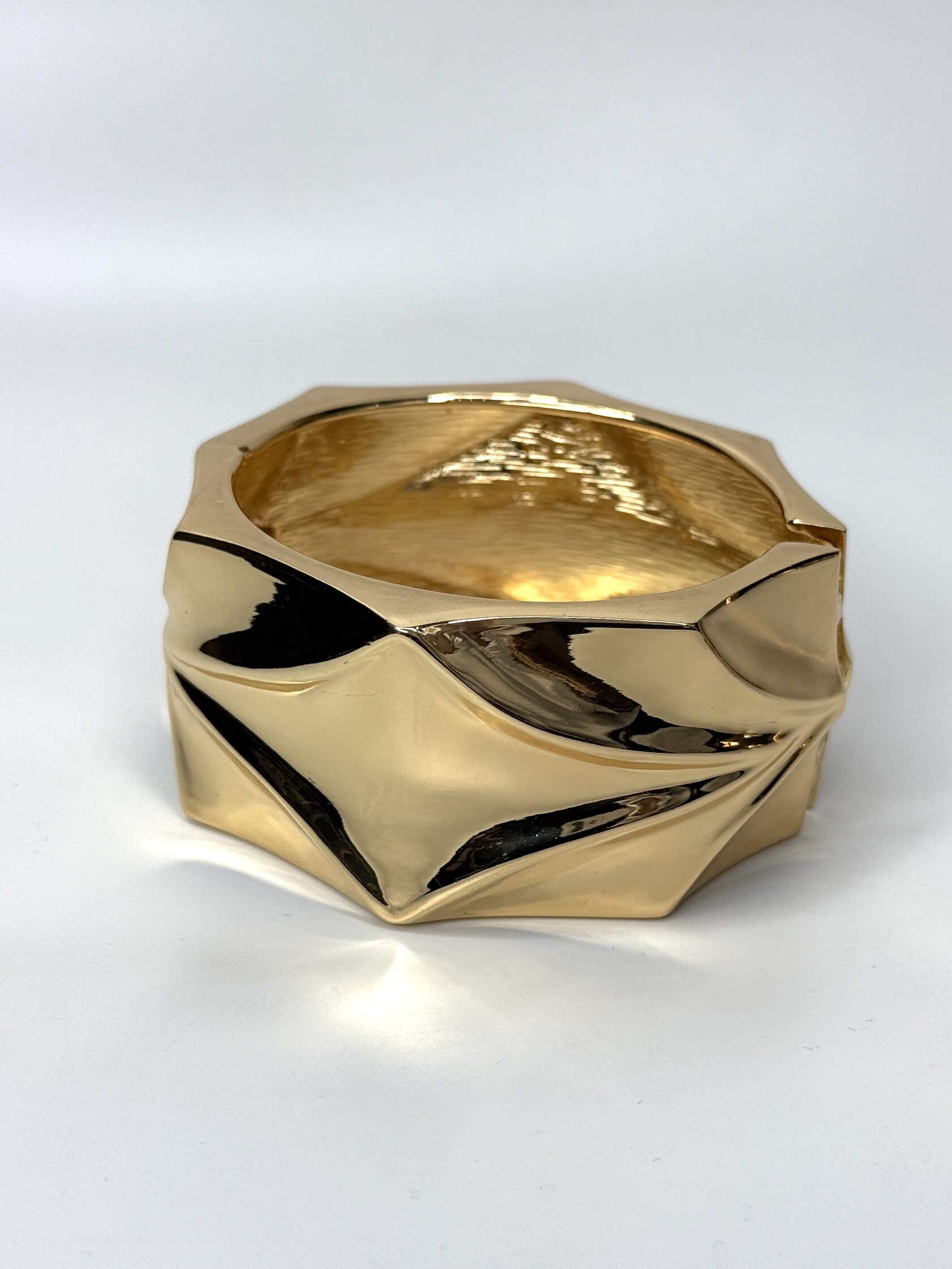 Браслет из латуни в родиевом покрытии и в позолоте