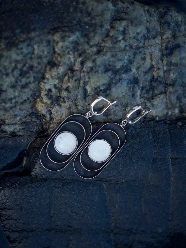 Серьги "Снежное рандеву