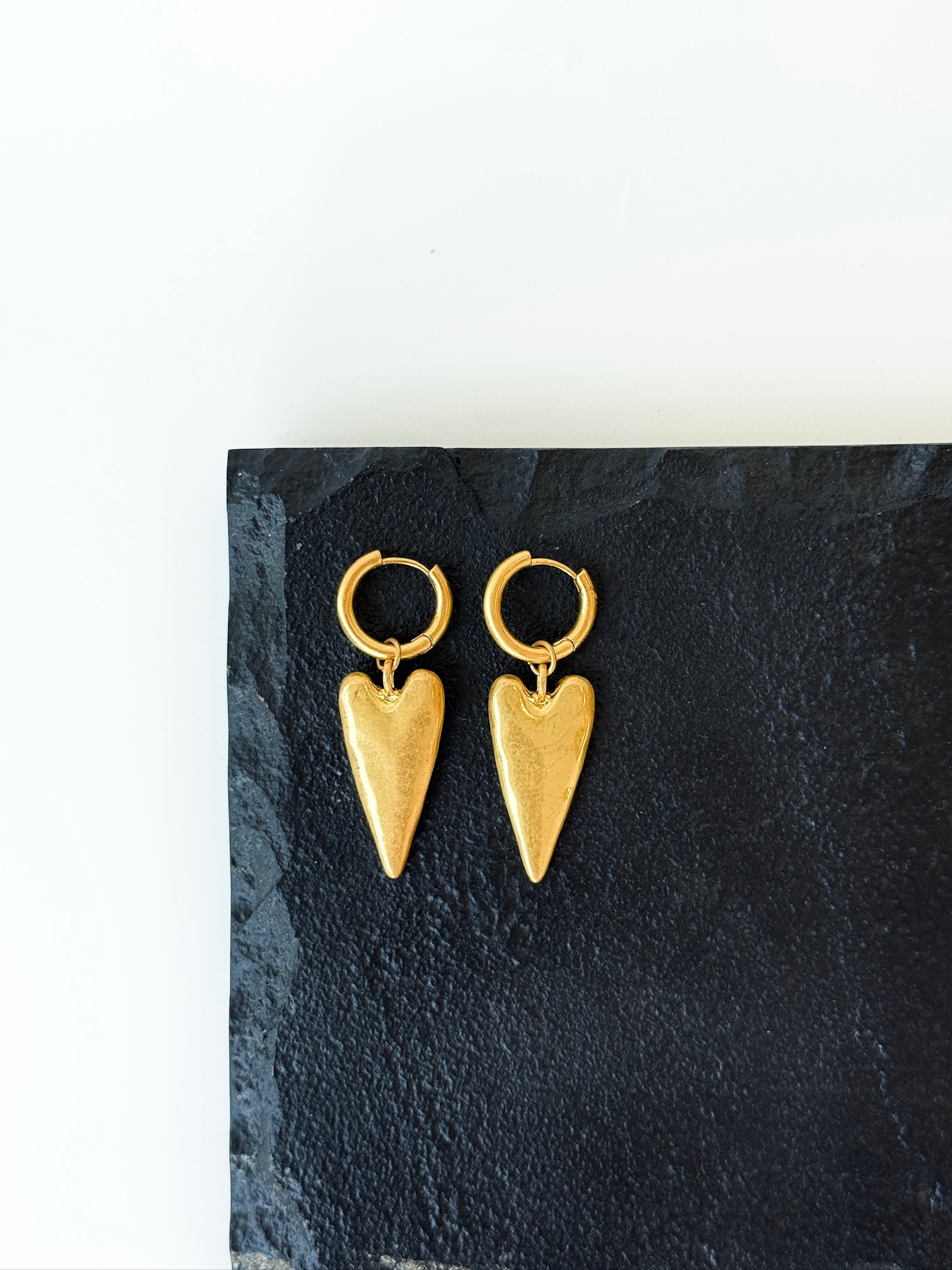 Серьги из латуни в позолоте