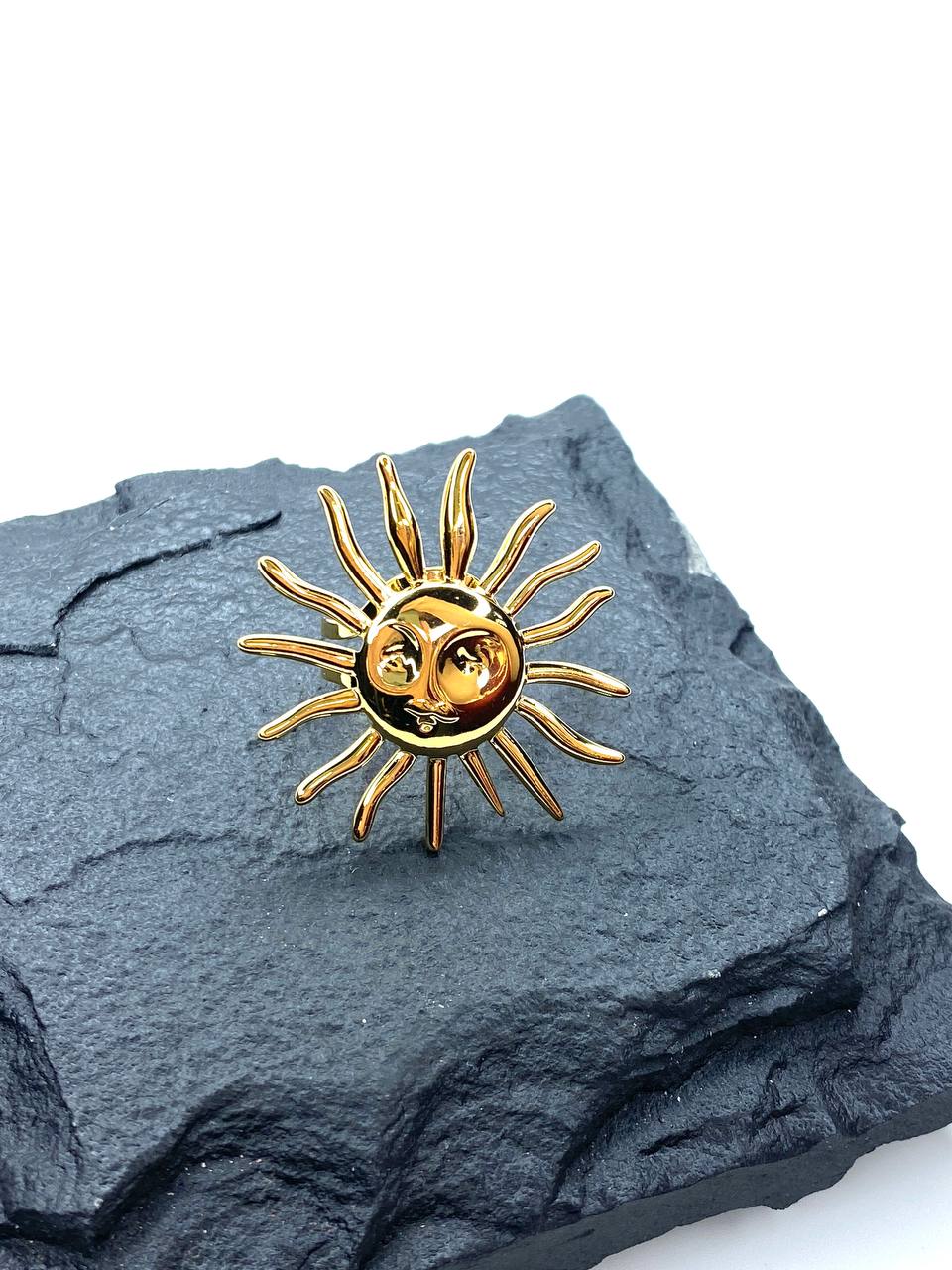 Кольцо из латуни в позолоте