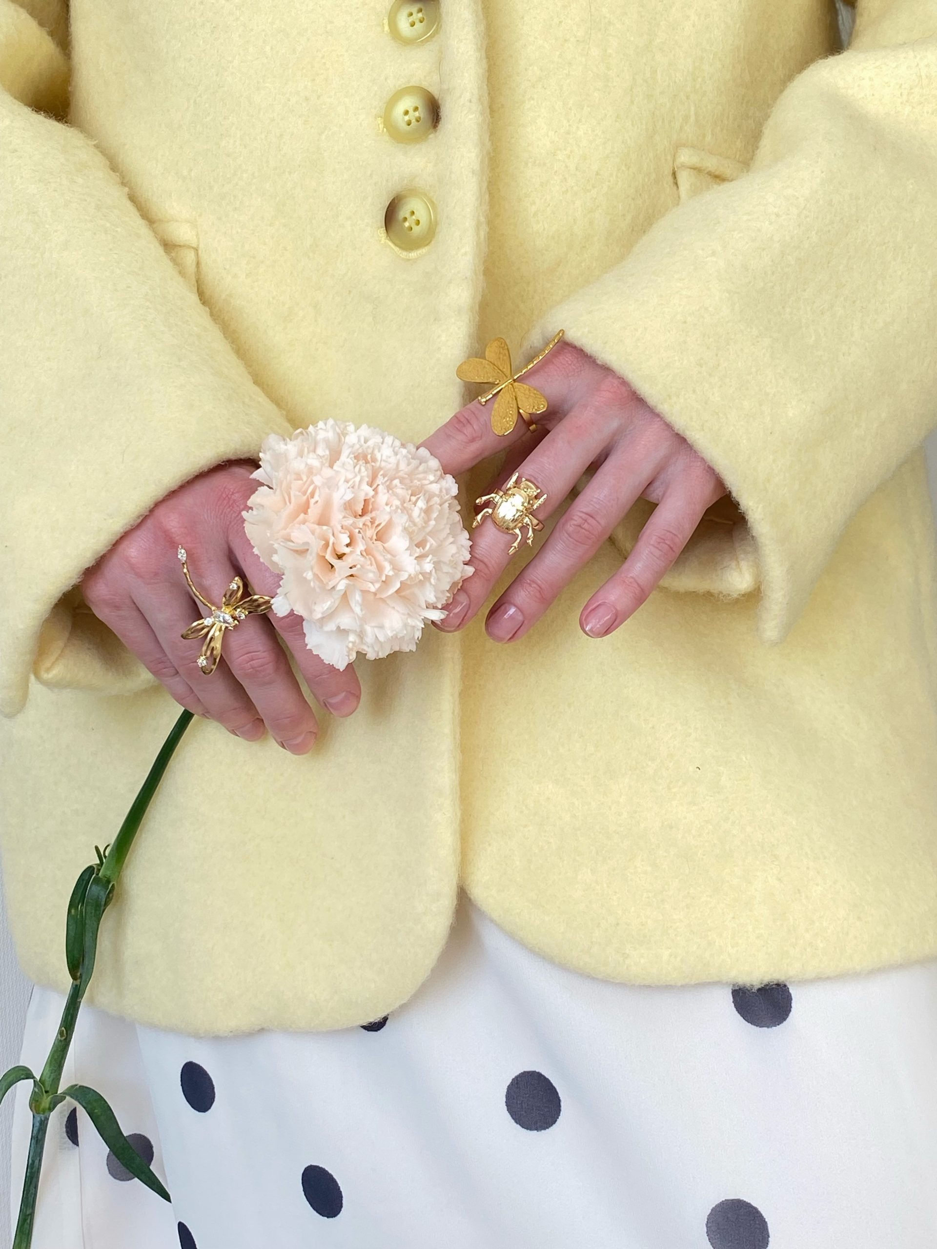 Кольцо из латуни в позолоте