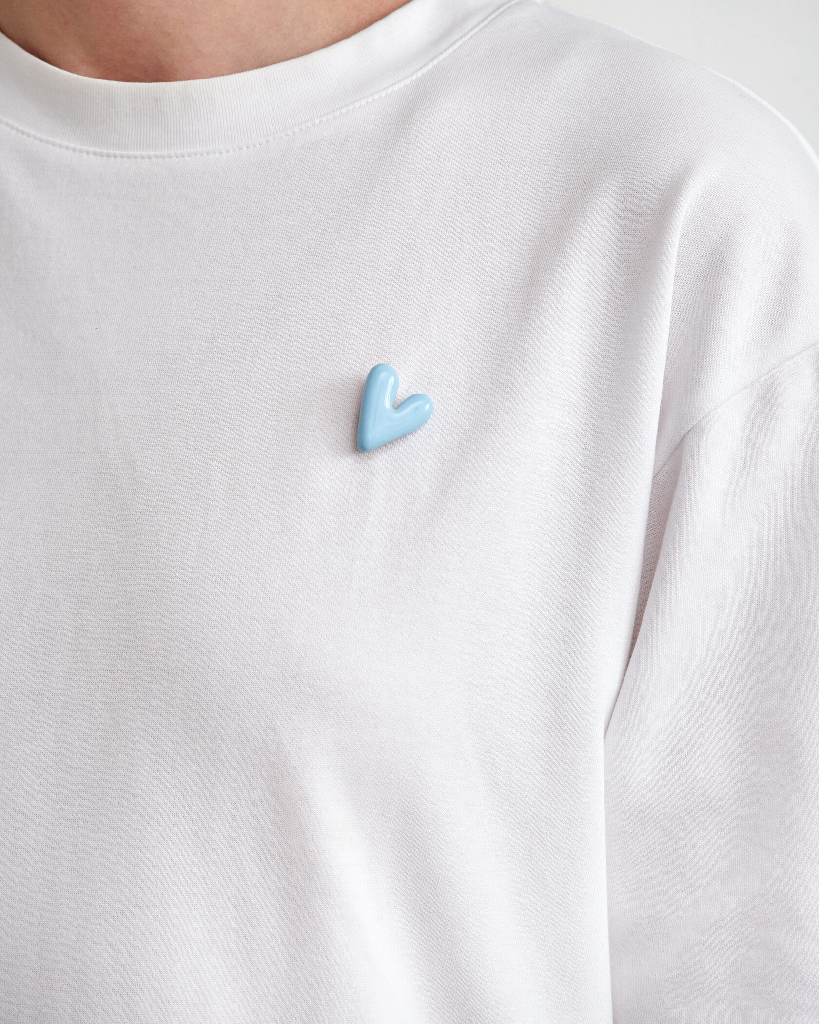 Брошь ГОЛУБОЕ СЕРДЦЕ