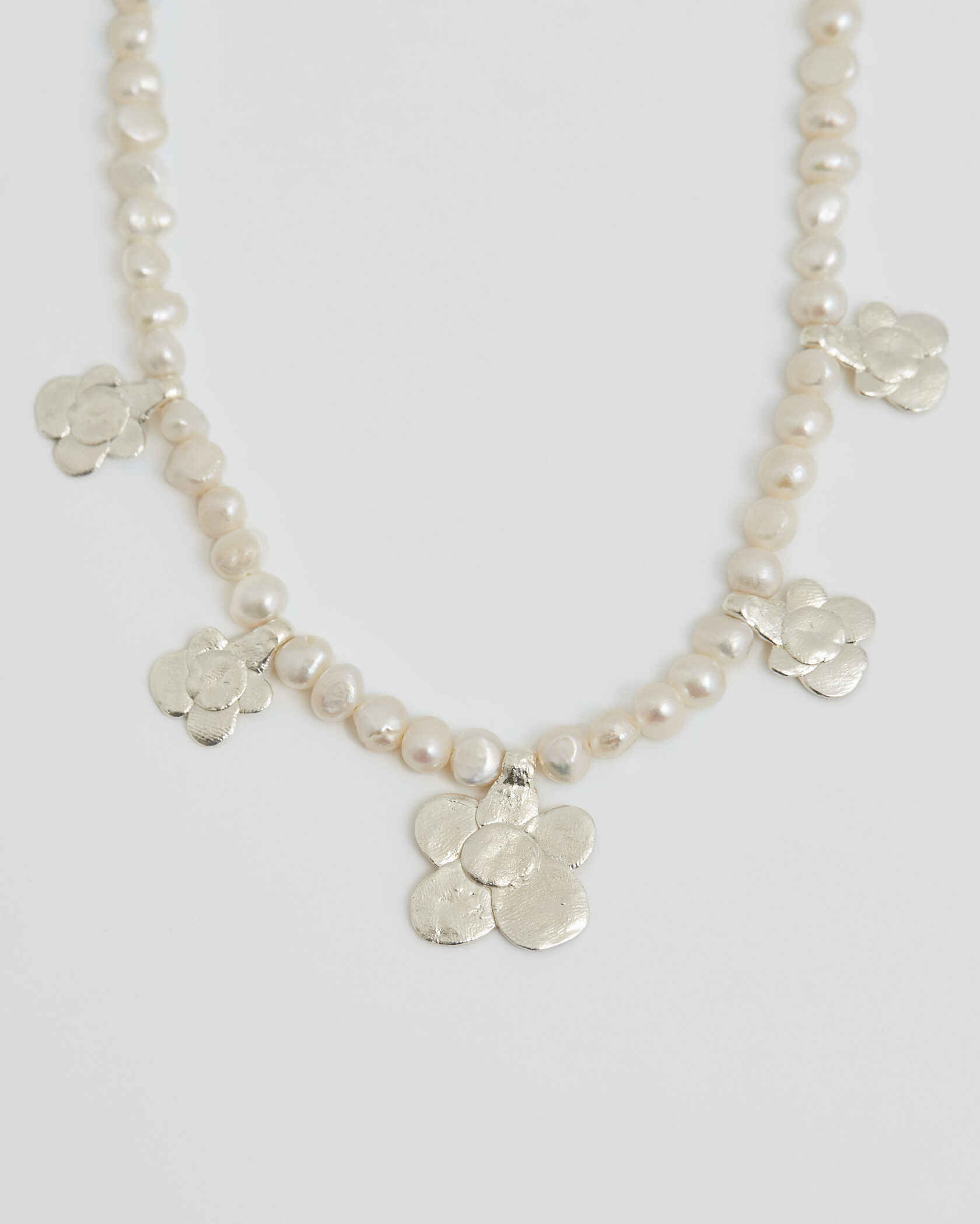КОЛЬЕ из жемчуга с цветами