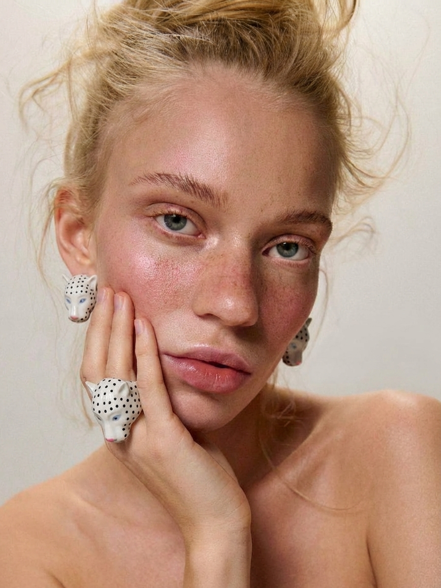 Кольцо ЛЕО в белом