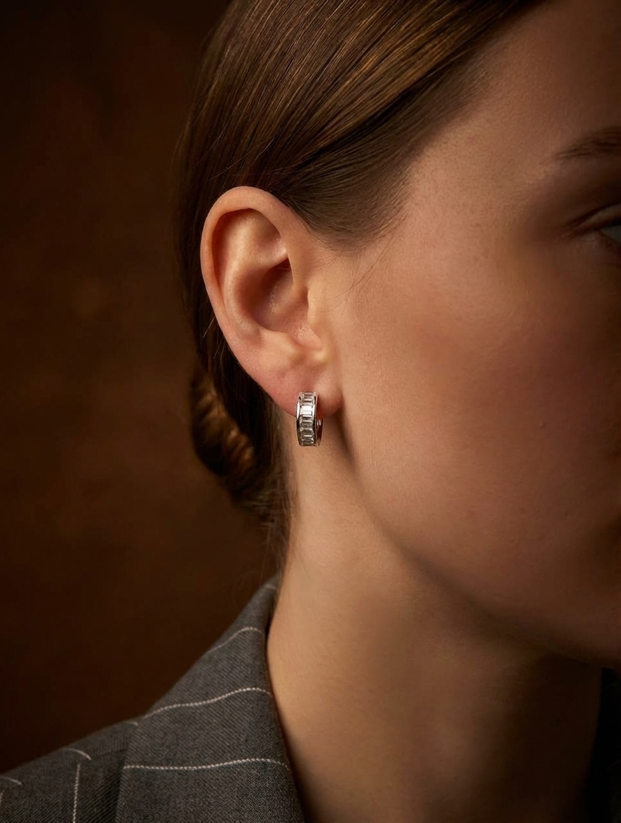 Серьги ГРАНЬ СВЕТА в серебре