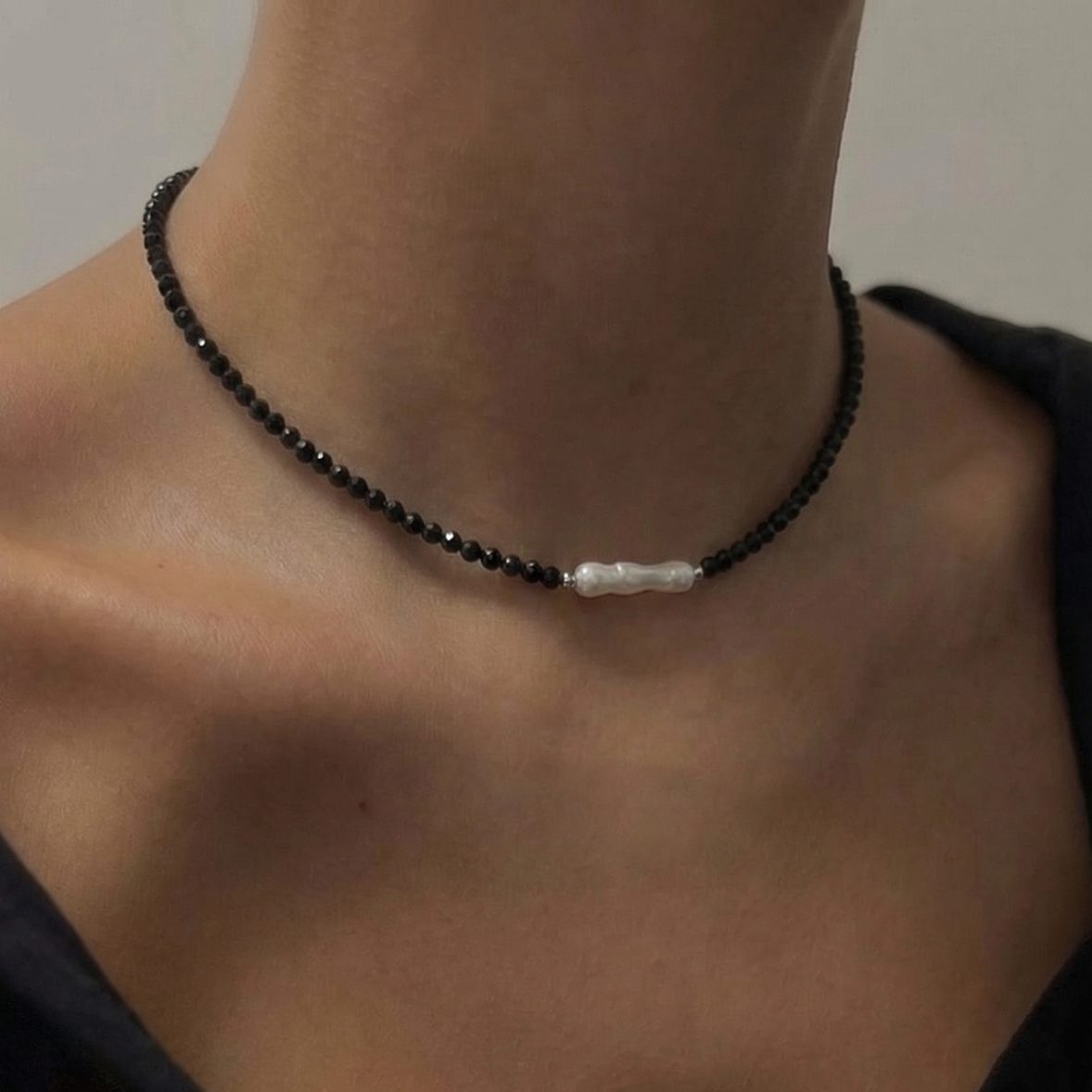 Чокер ЭЛЕГАНТНОСТЬ черный