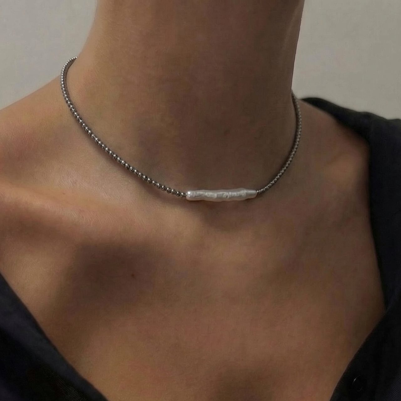 Чокер ЭЛЕГАНТНОСТЬ гематит