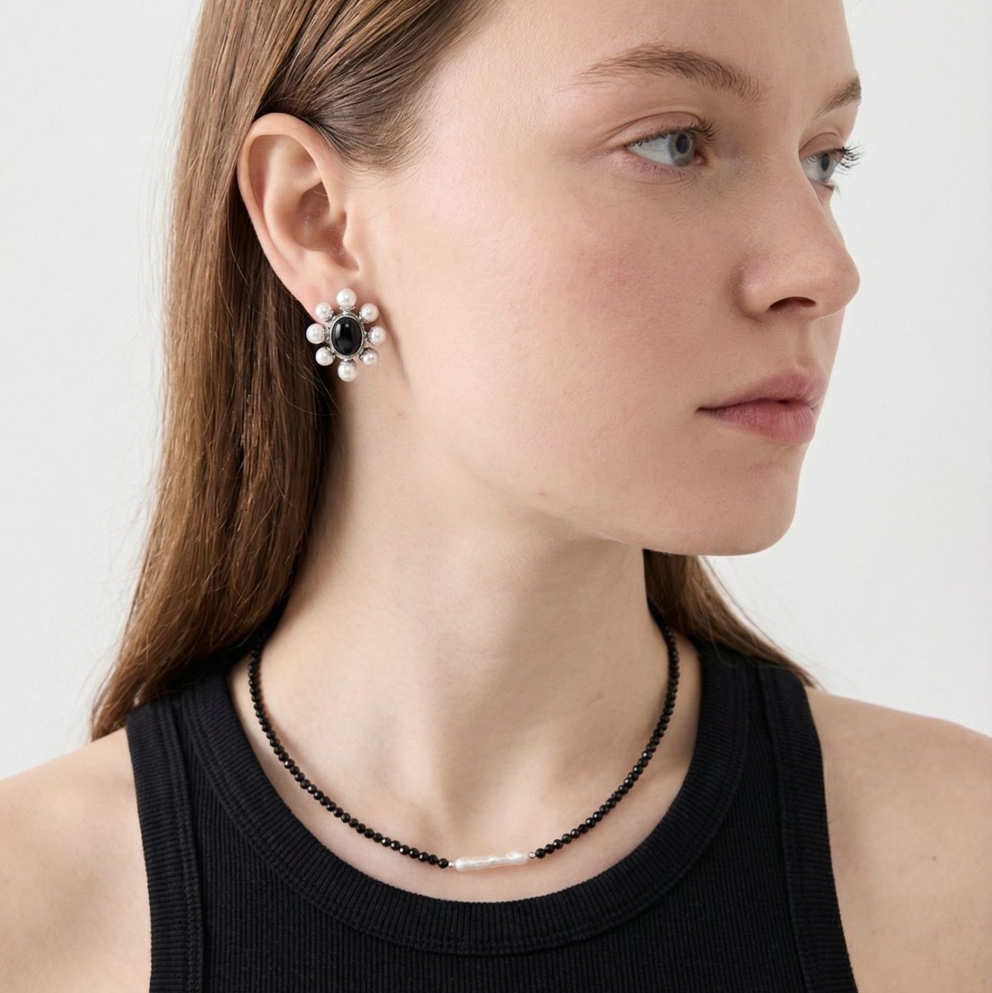 Чокер ЭЛЕГАНТНОСТЬ черный