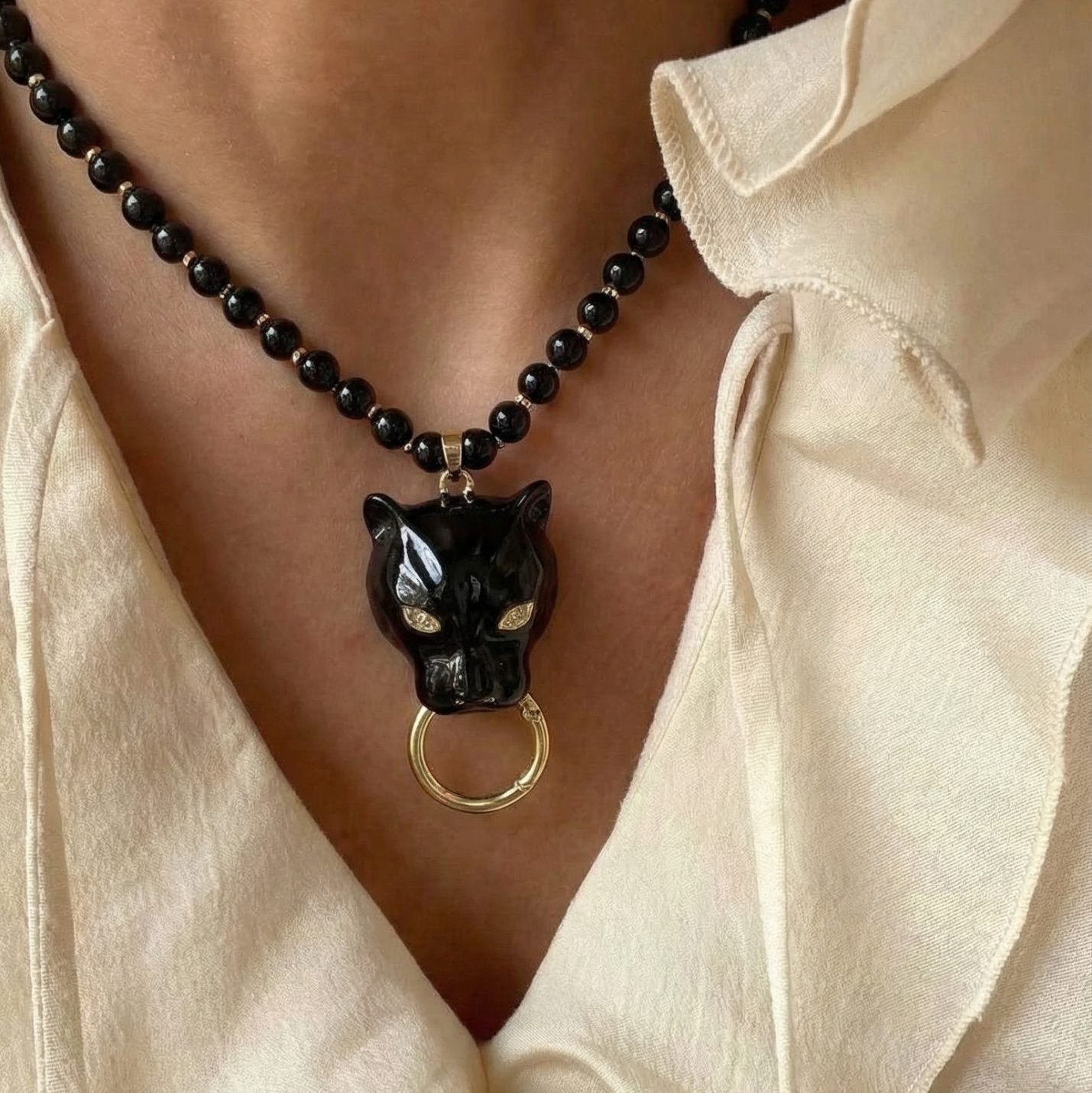 Колье ЧЕРНАЯ ПАНТЕРА