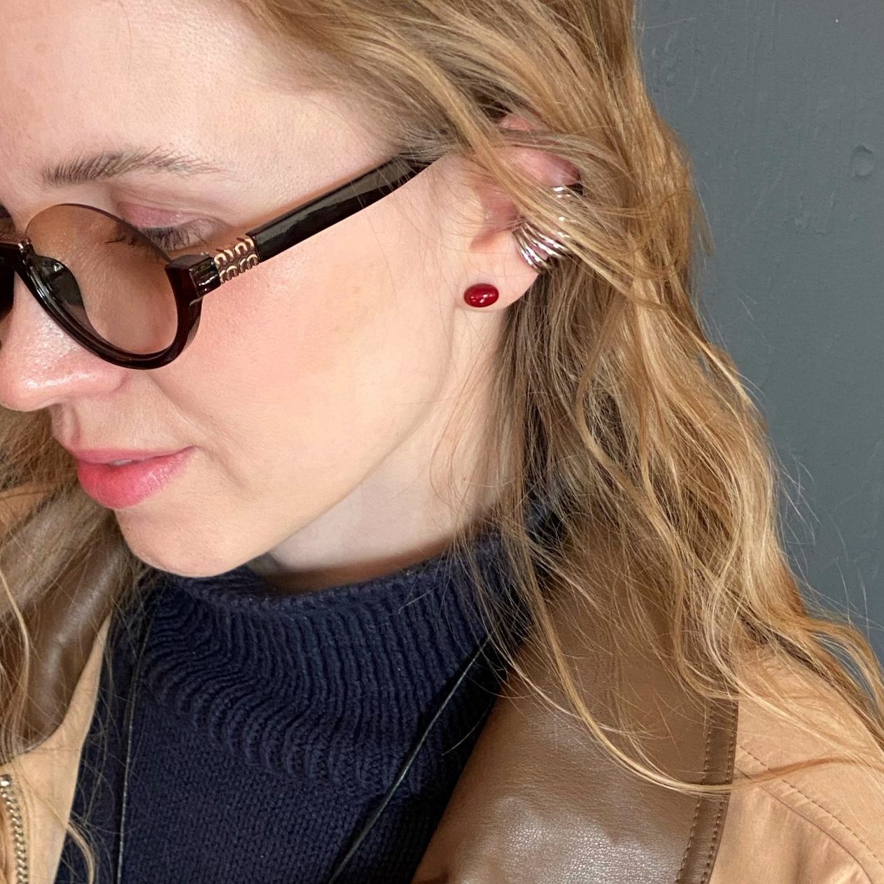 Серьги-гвоздики АКЦЕНТ