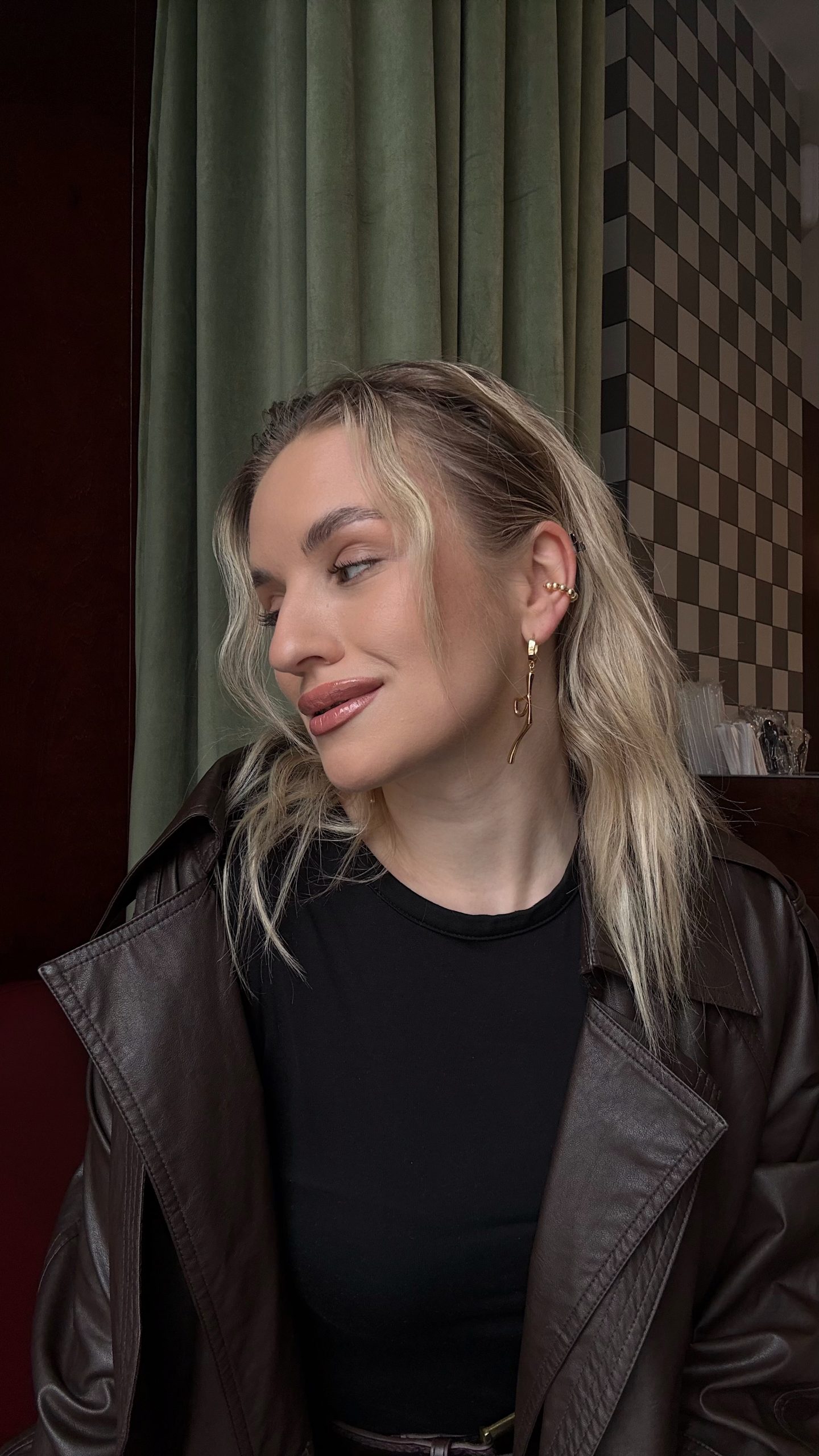 Кафф из латуни в позолоте