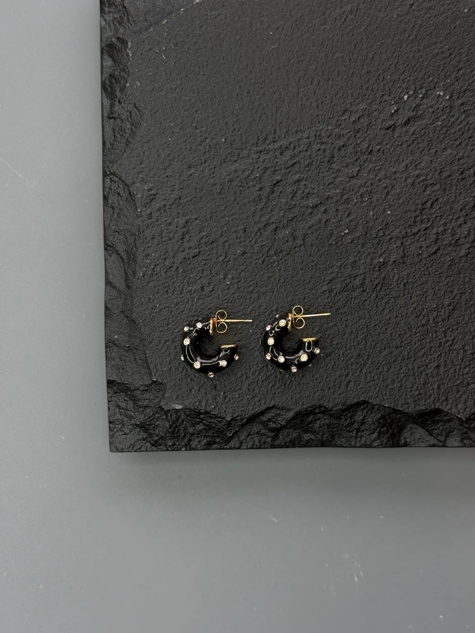 Серьги-гвоздики ЗОЛОТО НОЧИ