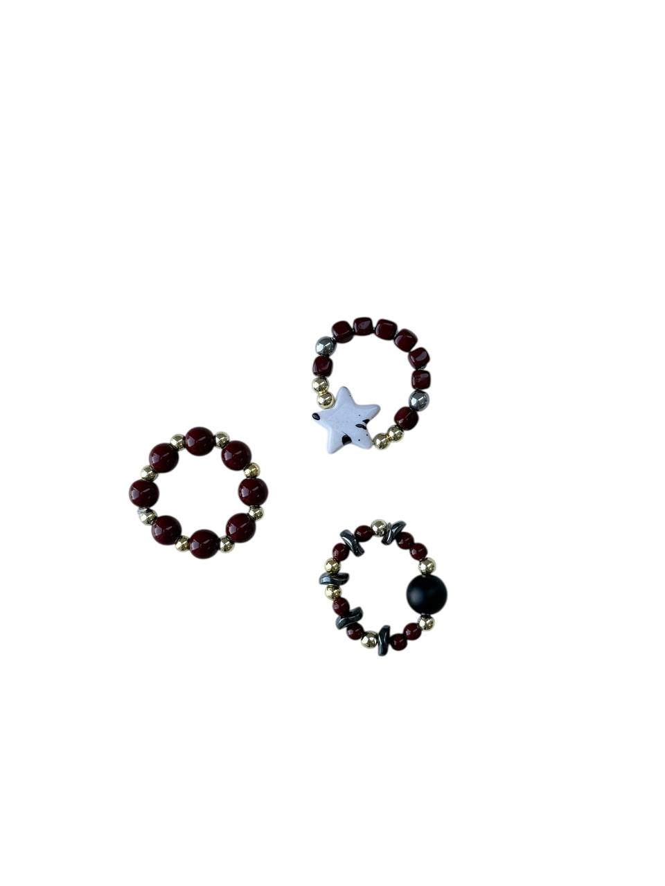 Комплект из 3-х колец ПОД ВИНО