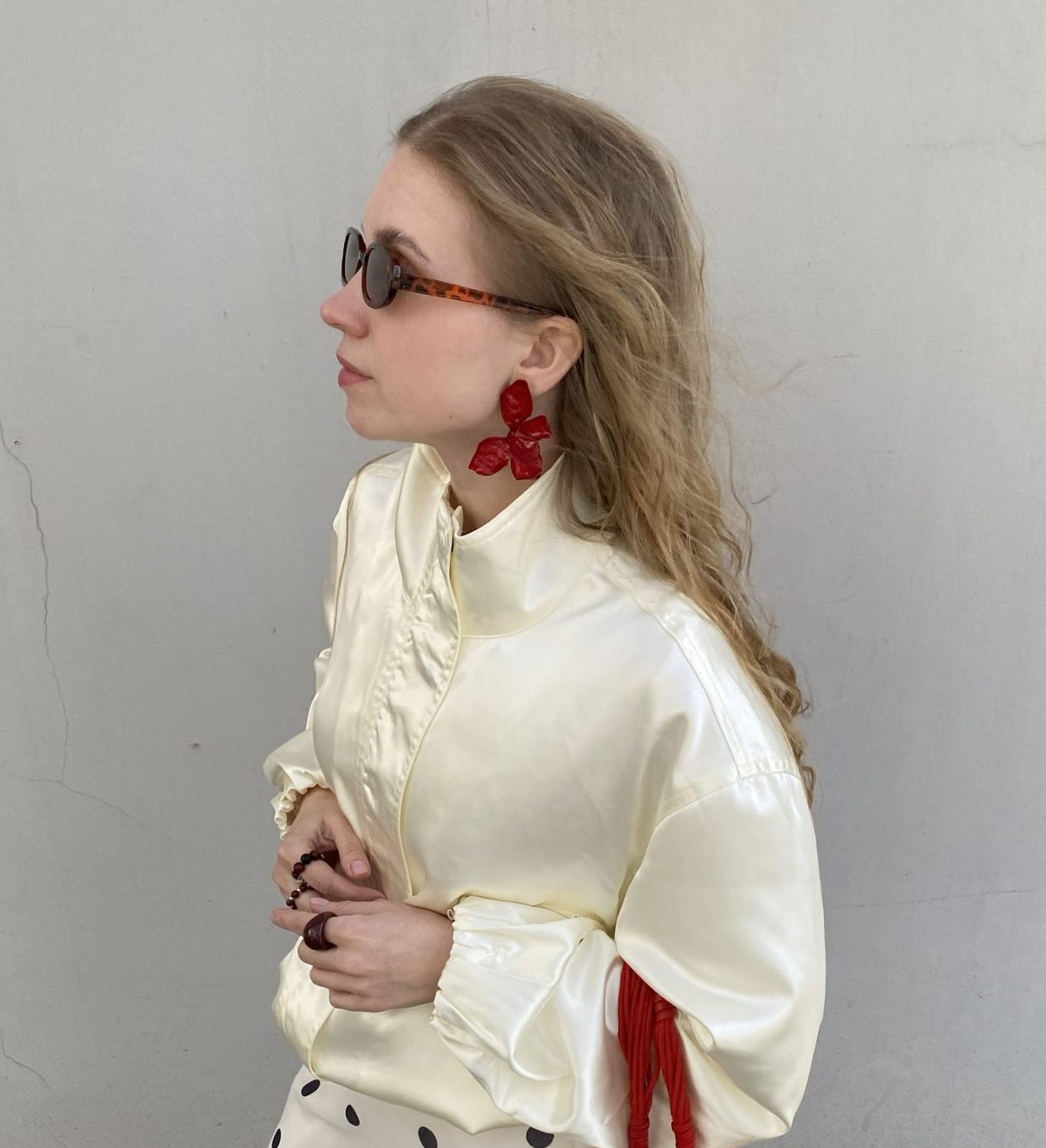 Серьги ЦВЕТОК АЛЫЙ