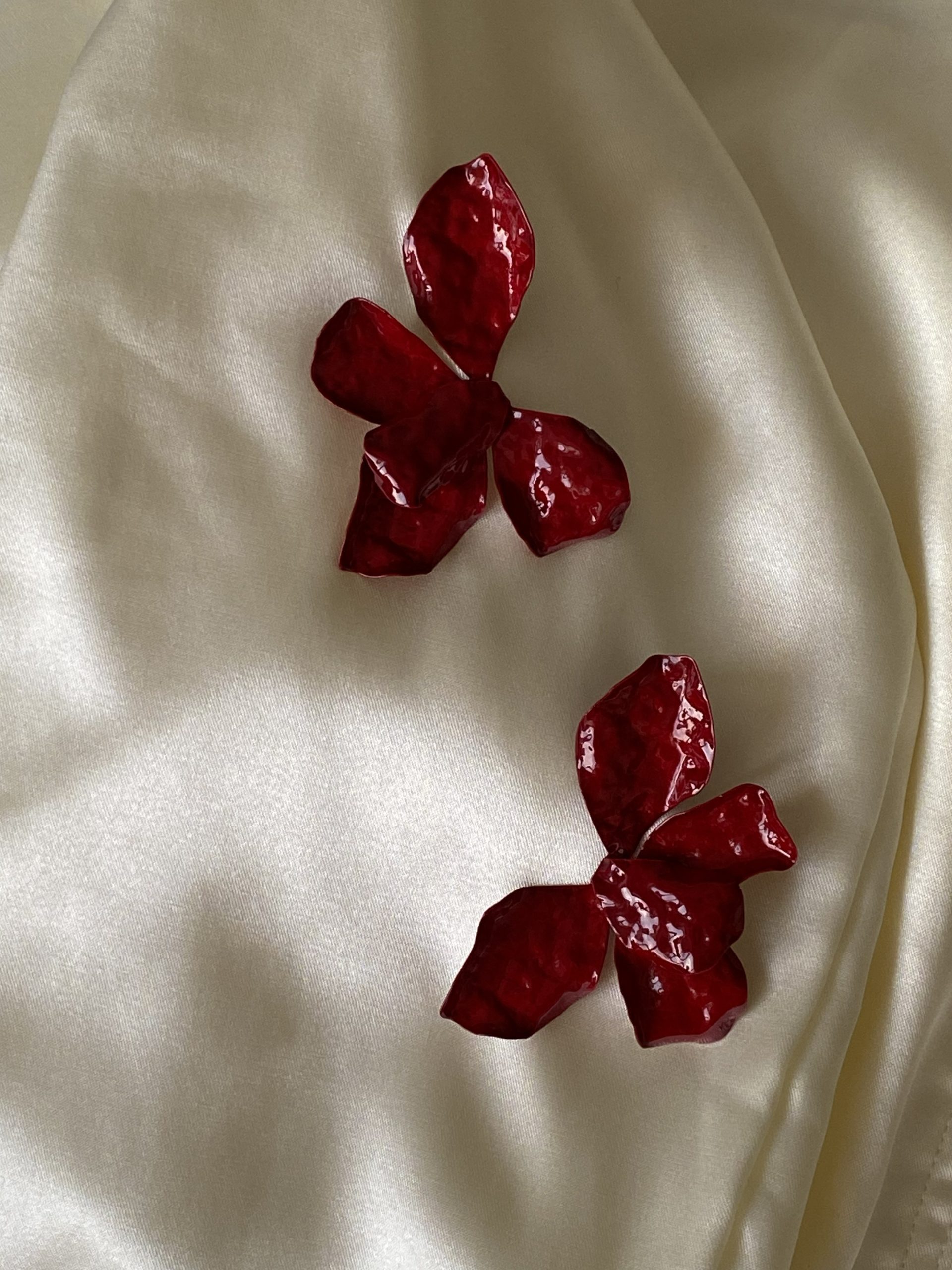 Серьги ЦВЕТОК АЛЫЙ