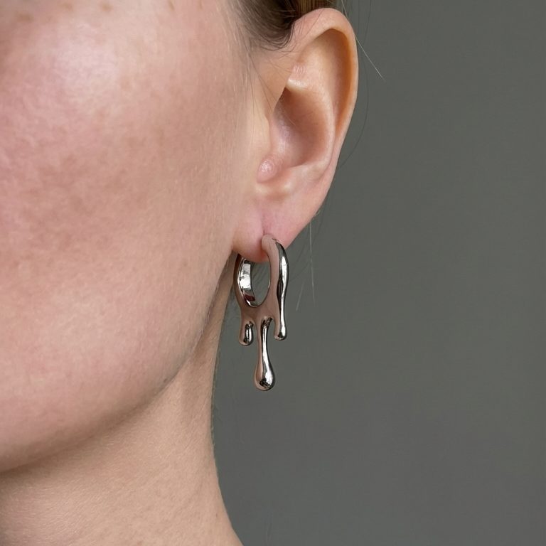 Серьги-конго ОТТЕПЕЛЬ