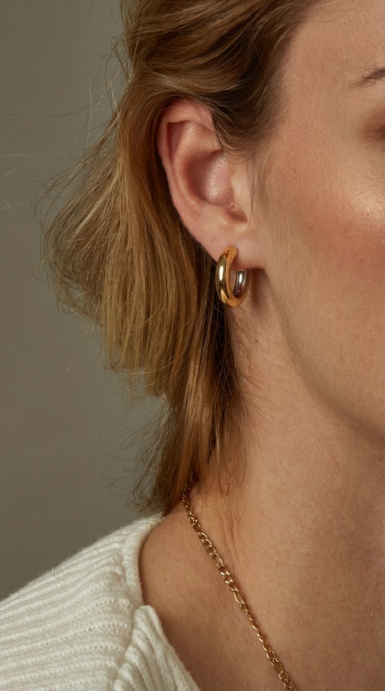 Серьги-конго БИКОЛОРОЧКА