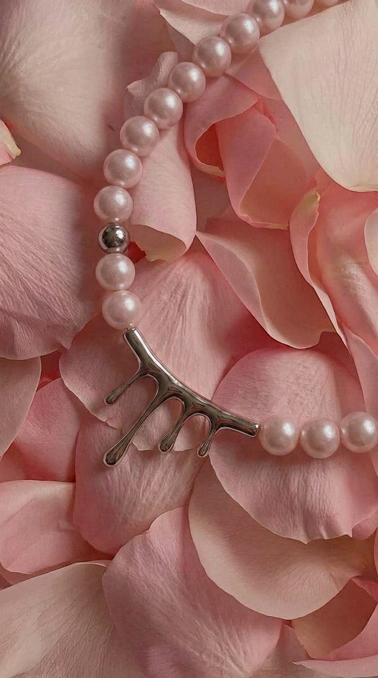 Колье РОЗОВАЯ ЛАВА