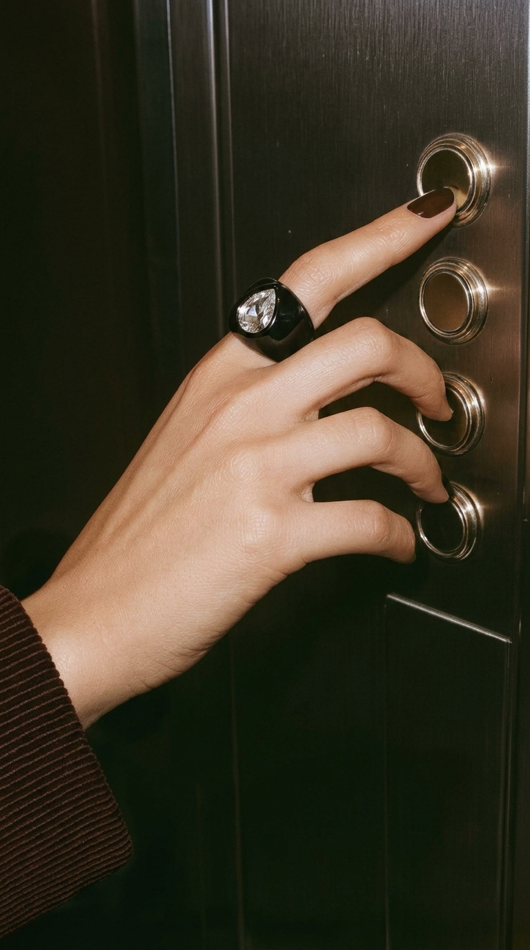 Кольцо НАСТРОЕНИЕ черный