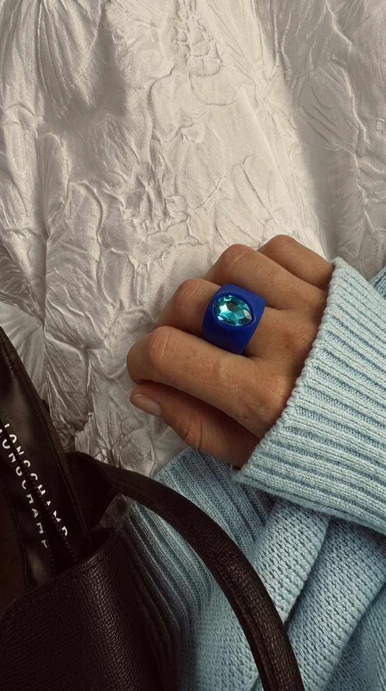 Кольцо НАСТРОЕНИЕ синий