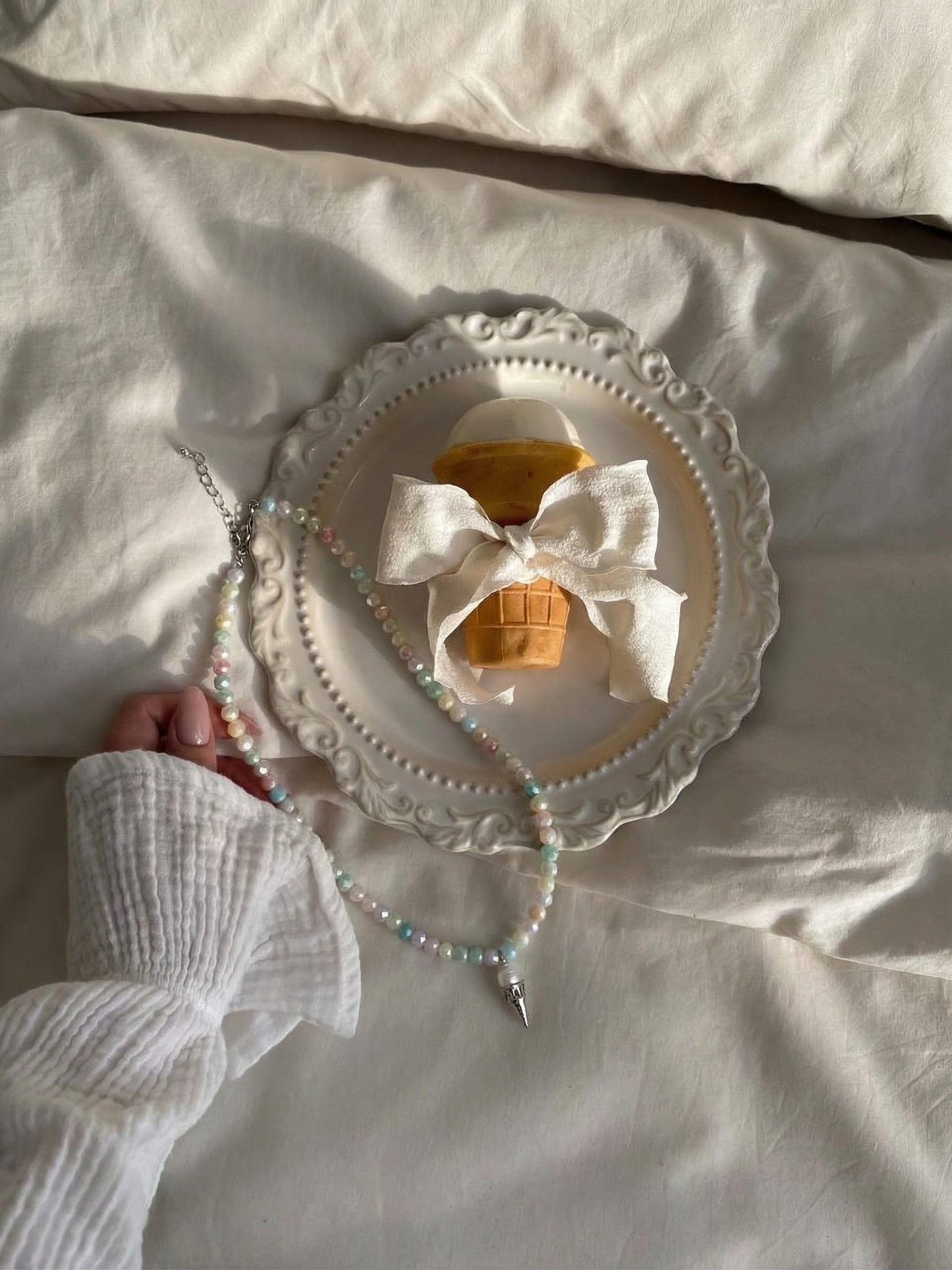 Колье СЛИВОЧНЫЙ ПЛОМБИР