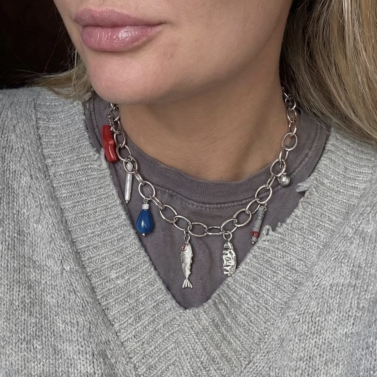 Цепь с подвесками МОЯ РЫБА