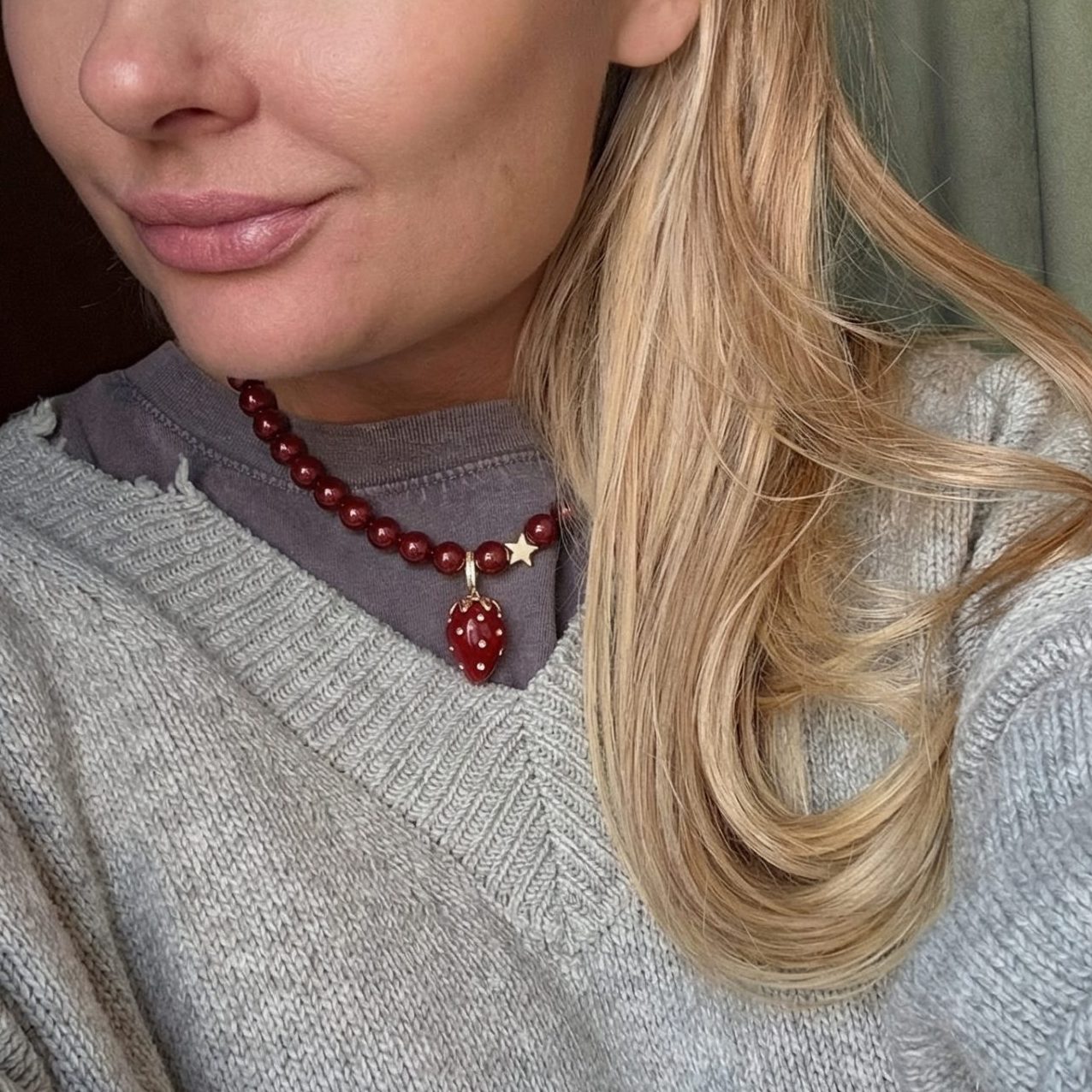 Колье КЛУБНИЧНЫЙ ДЖЕМ