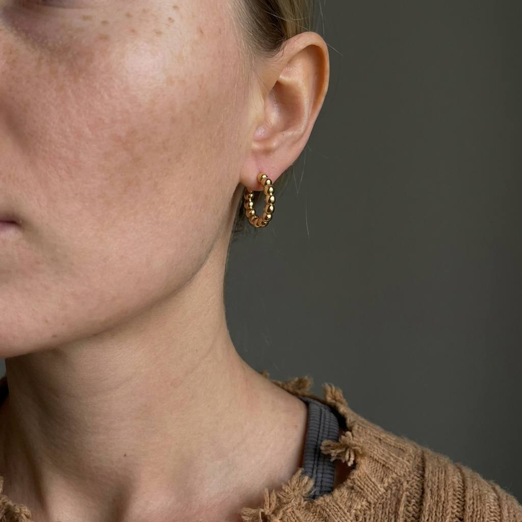 Серьги-конго ШАРИКИ