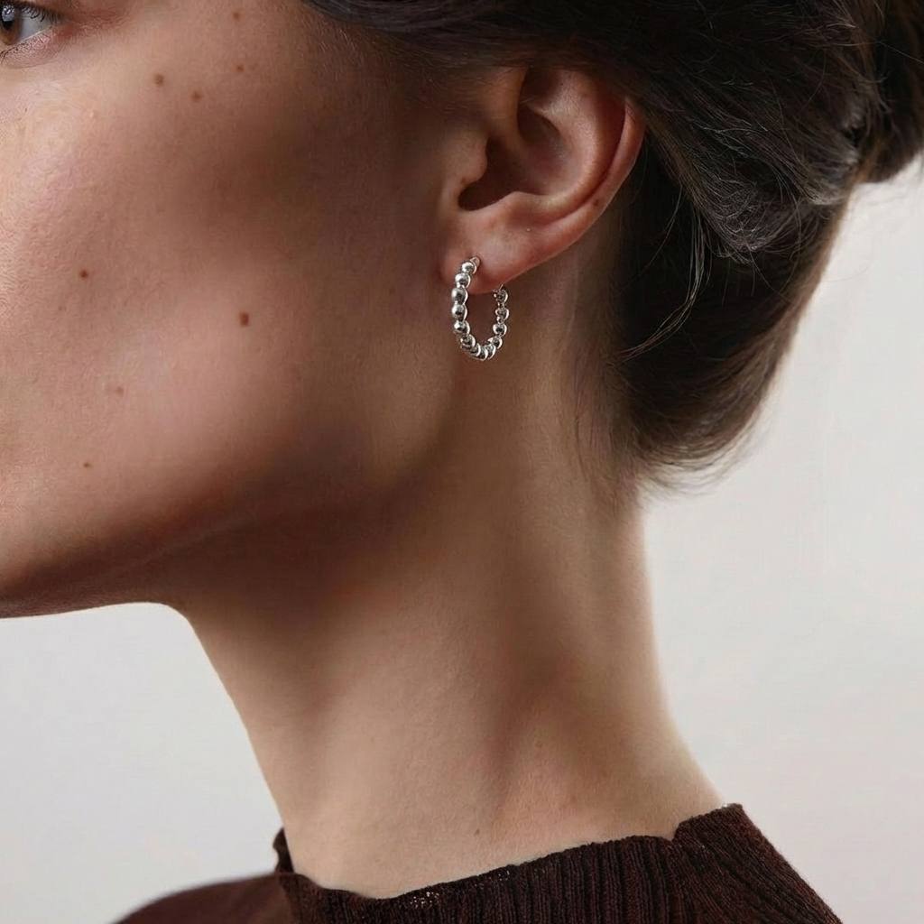 Серьги-конго ШАРИКИ