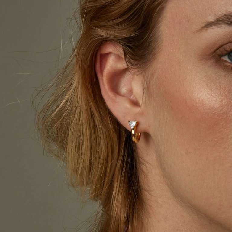 Серьги-конго ТРИО