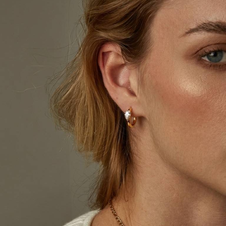 Серьги-конго ГРУША