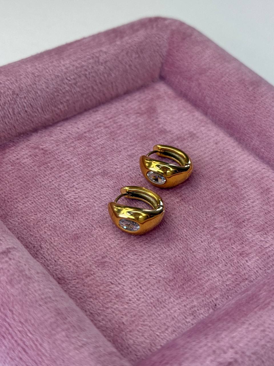 Серьги-конго ОВАЛО