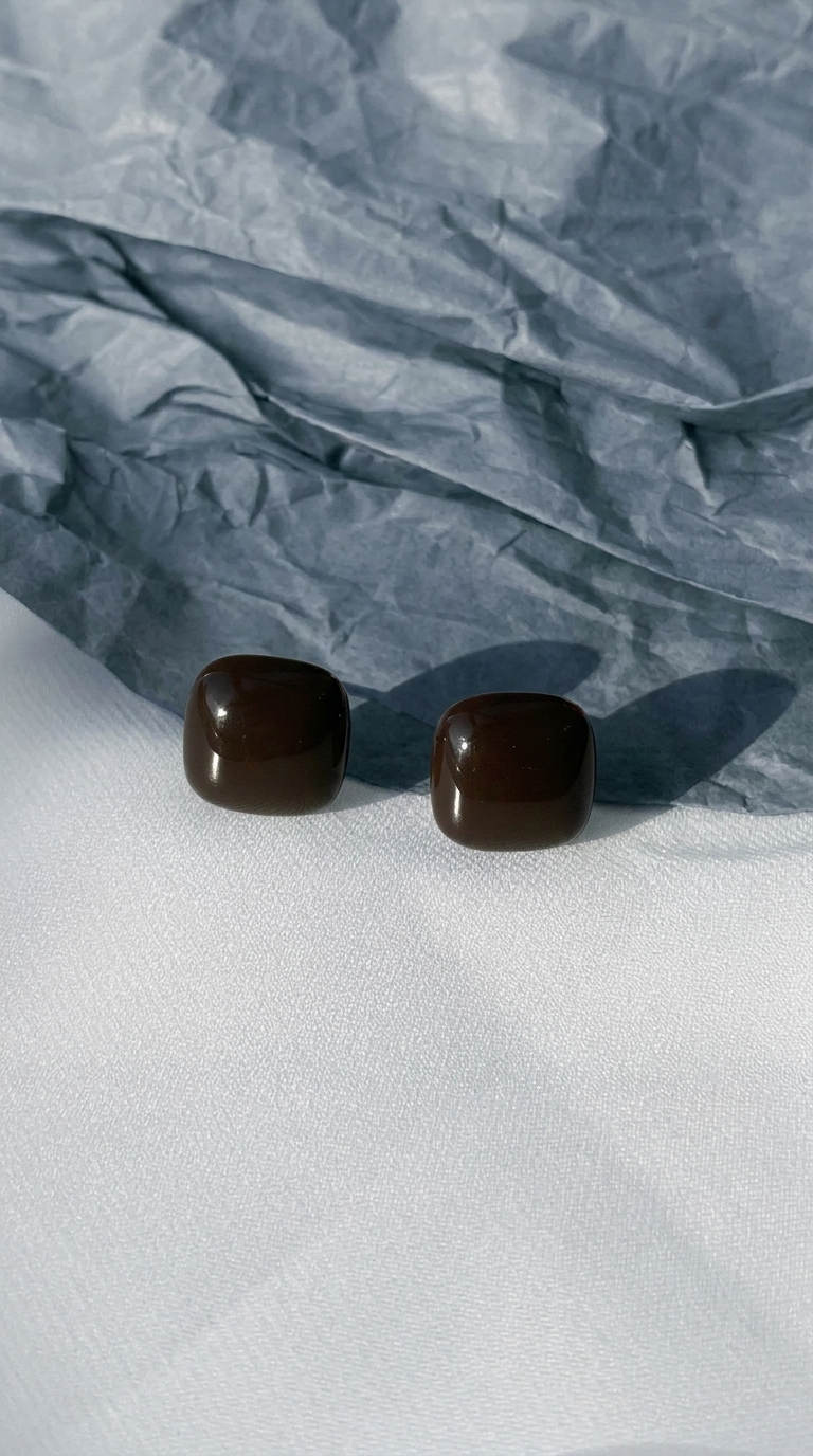 Серьги ЛЕДЕНЦОВЫЙ МИКС  какао