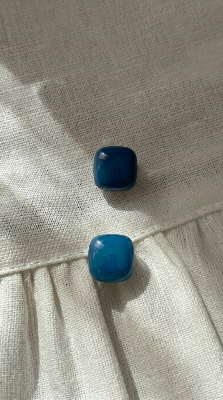 Серьги ЛЕДЕНЦОВЫЙ МИКС голубой